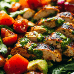 Summer Chipotle Chicken Cobb Salad with Cilantro Vinaigrette