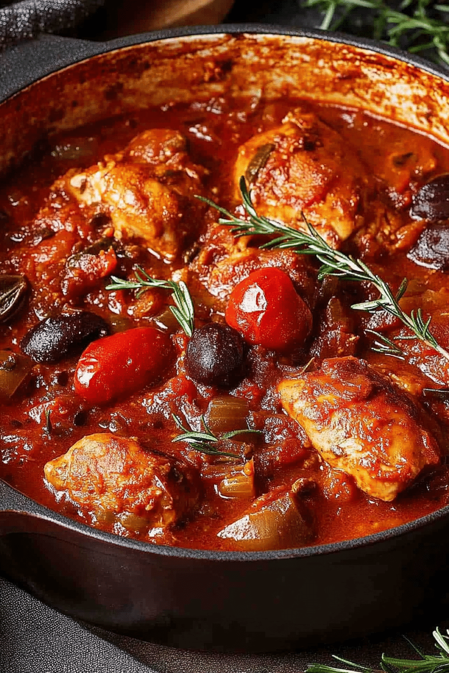Easy Chicken Cacciatore Stew