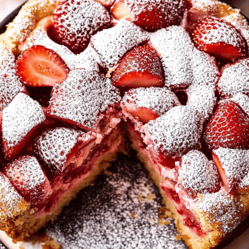easy strawberry cake
