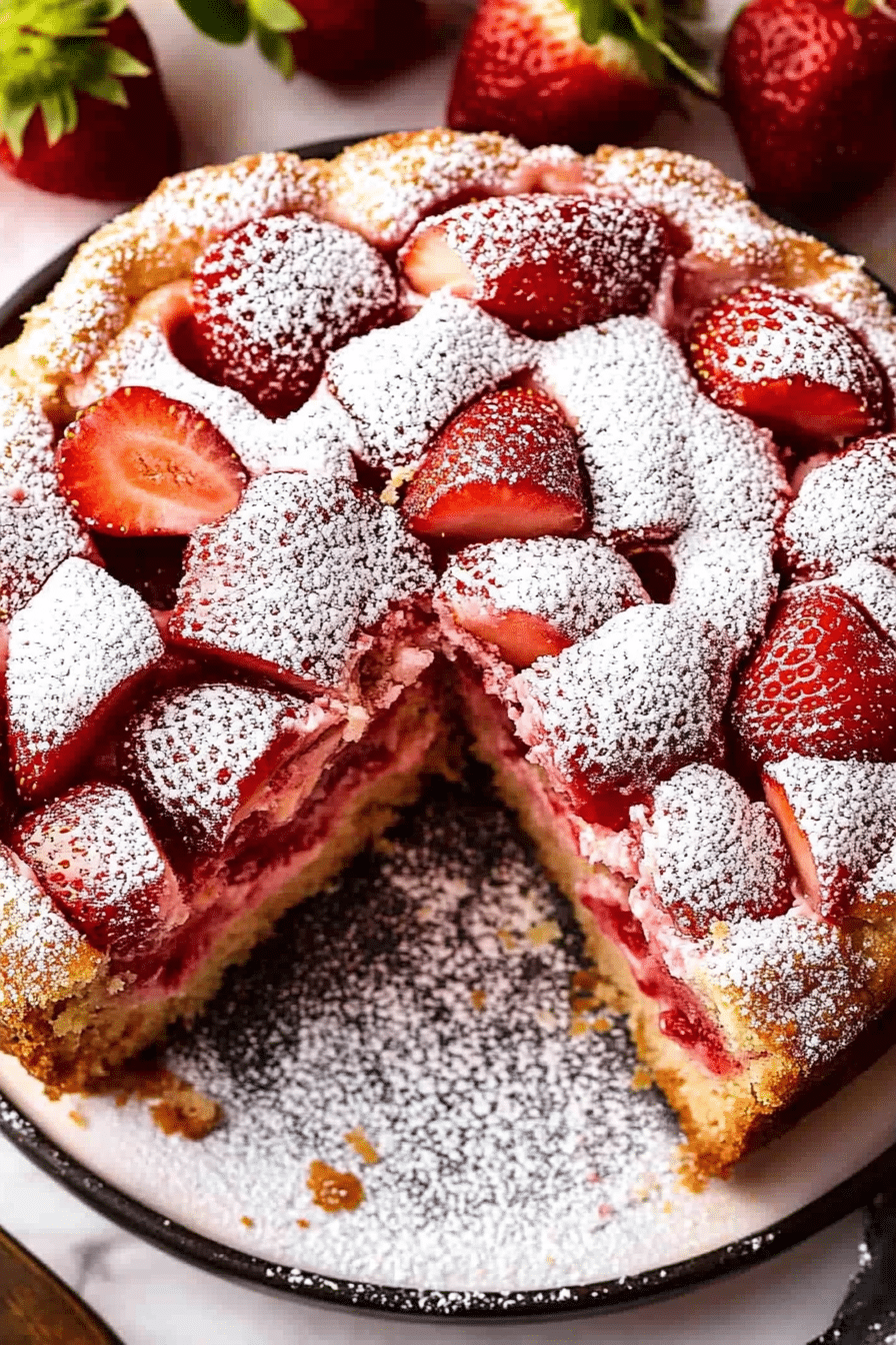 easy strawberry cake