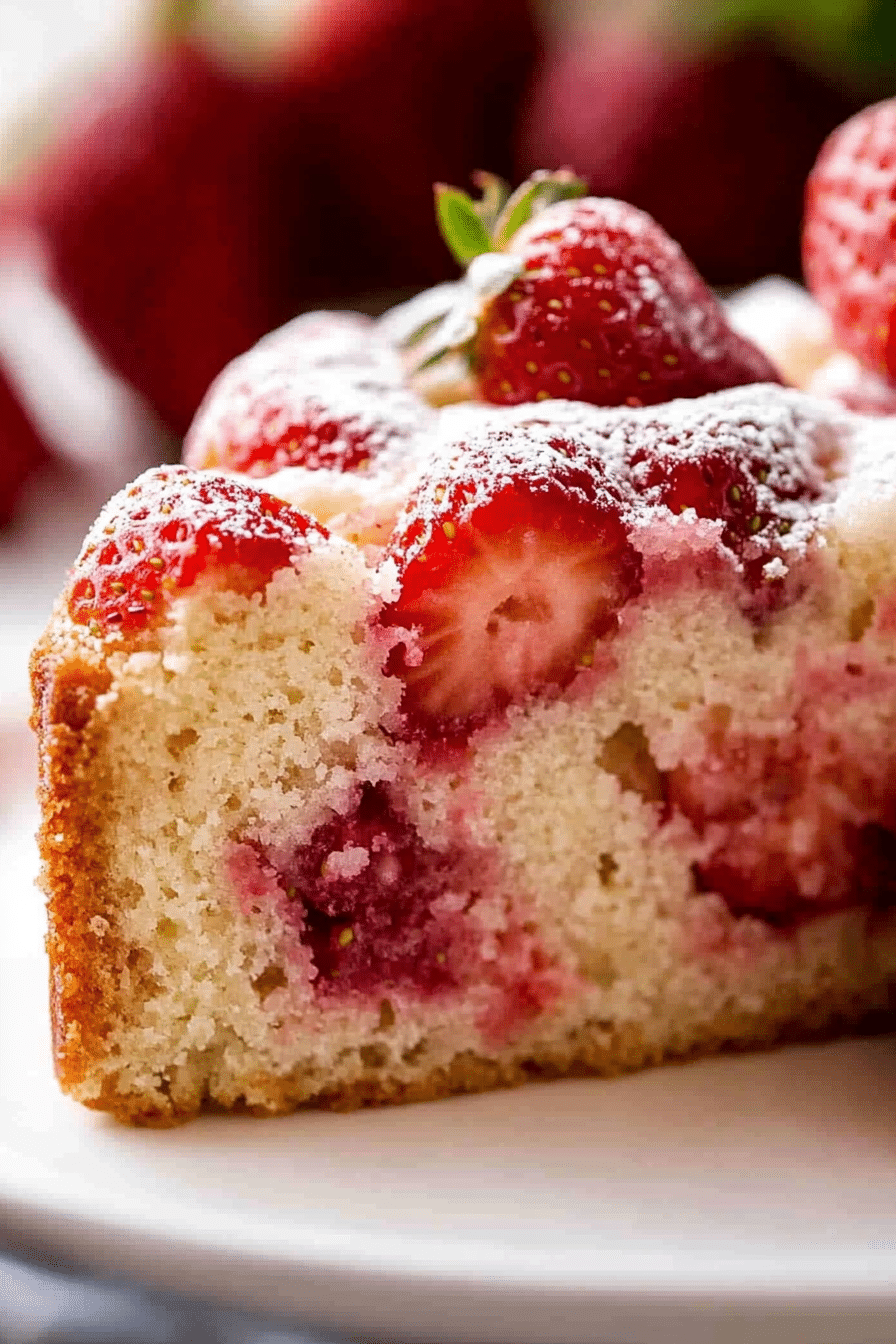 easy strawberry cake