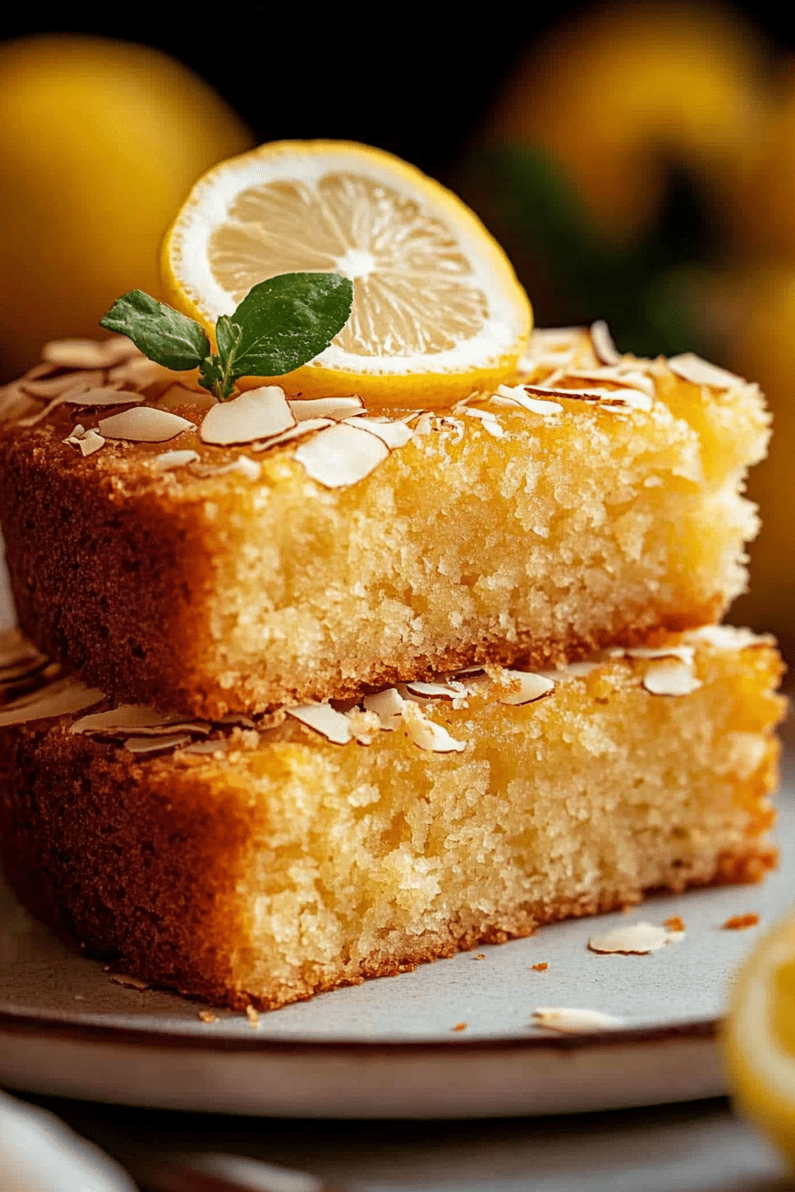 Easy lemon coconut almond cake